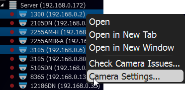 Setting Same Parameters for Multiple Cameras - 1