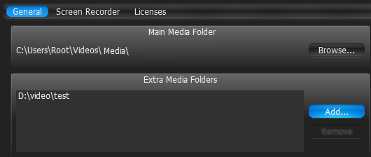 Configuring Media Folders - 1